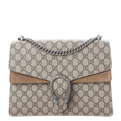 Gucci GG Supreme Monogram Medium Dionysus Shoulder Bag Taupe 1 of 7