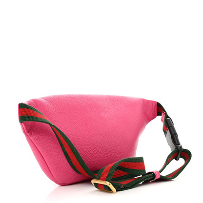 Gucci Grained Calfskin Small Logo Belt Bag Box Pink Green 3 of 10