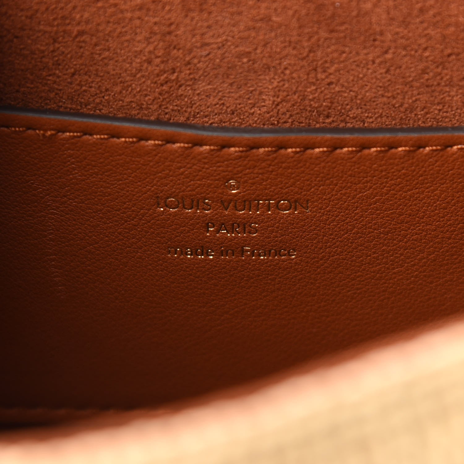 Louis Vuitton Calfskin Raffia Twist Shoulder Bag MM Caramel 6 of 9