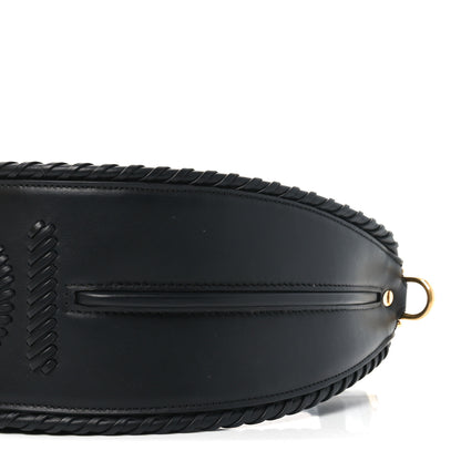 Fendi Vitello Grace Matte Whipstitch Small Fendigraphy Hobo Bag Black 10 of 11