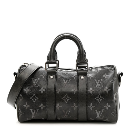 Louis Vuitton Brushed Monogram Eclipse Keepall Bandouliere 25 1 of 11