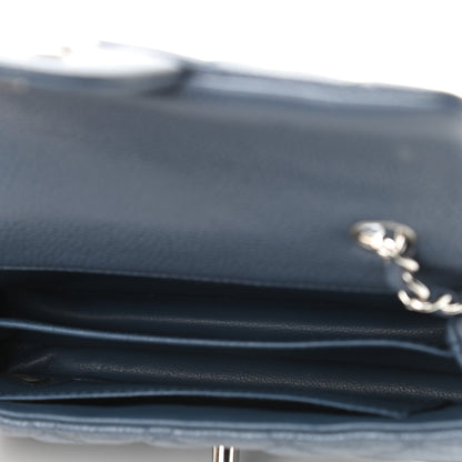 Chanel Caviar Quilted Extra Mini Flap Blue 4 of 8