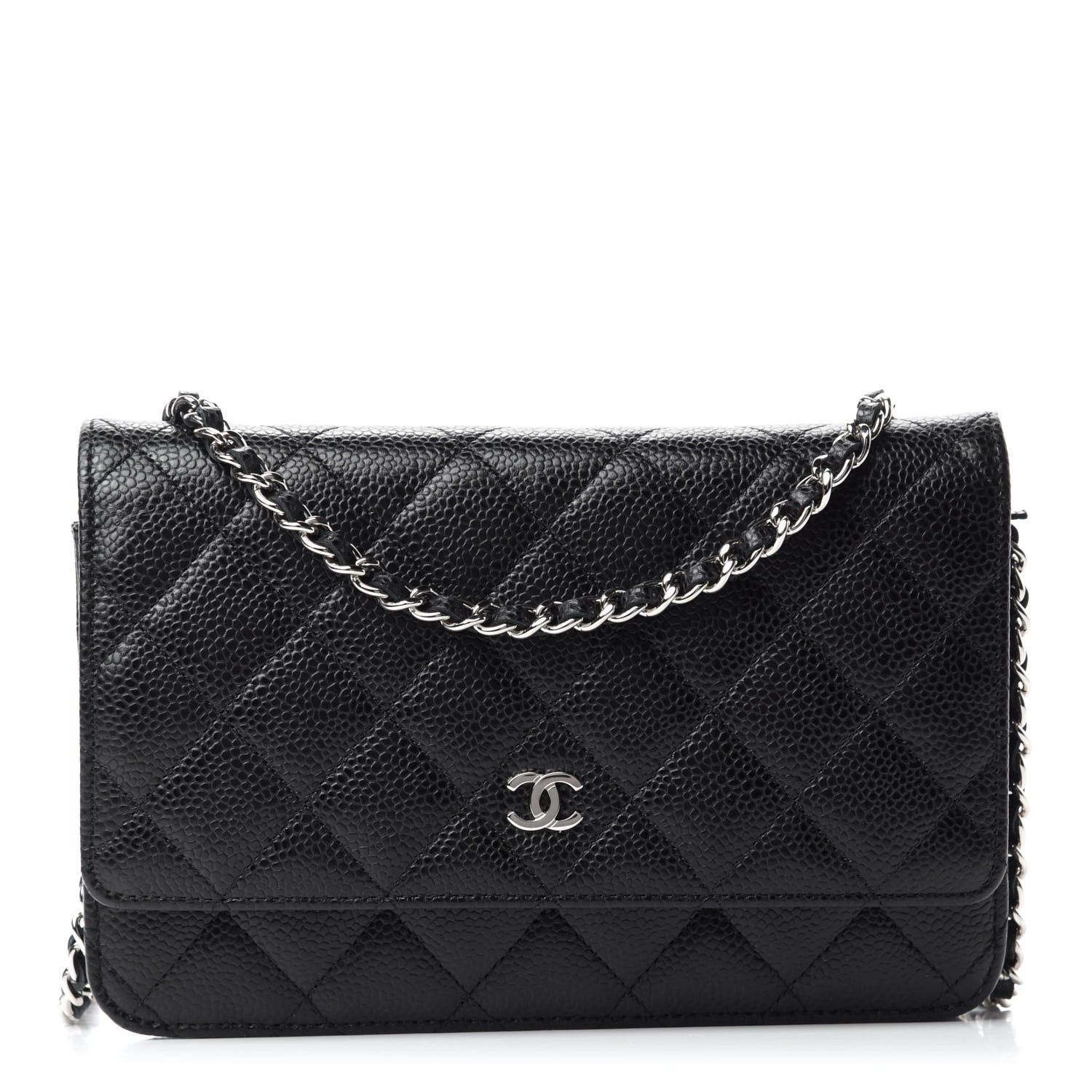 Chanel Caviar Quilted Wallet On Chain WOC Black 1 of 11