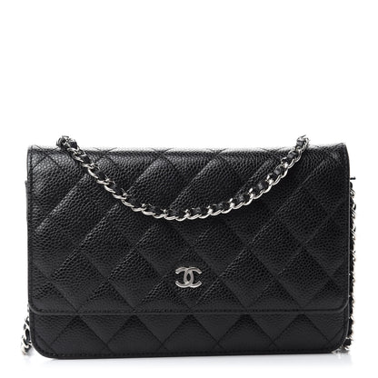 Chanel Caviar Quilted Wallet On Chain WOC Black 1 of 11