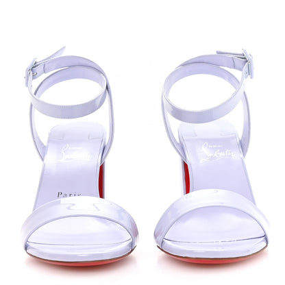 Christian Louboutin Patent Miss Sabina 85 Sandals 40 Skylight 3 of 8