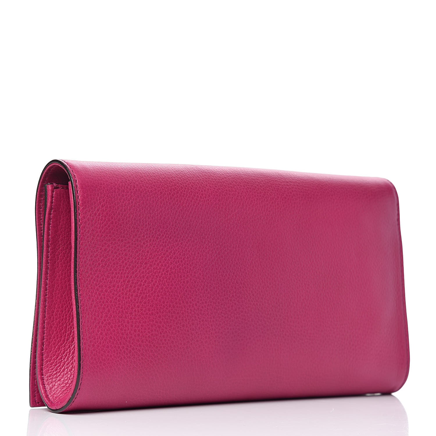 Gucci Pebbled Calfskin Medium Soho Clutch Fuchsia 3 of 10