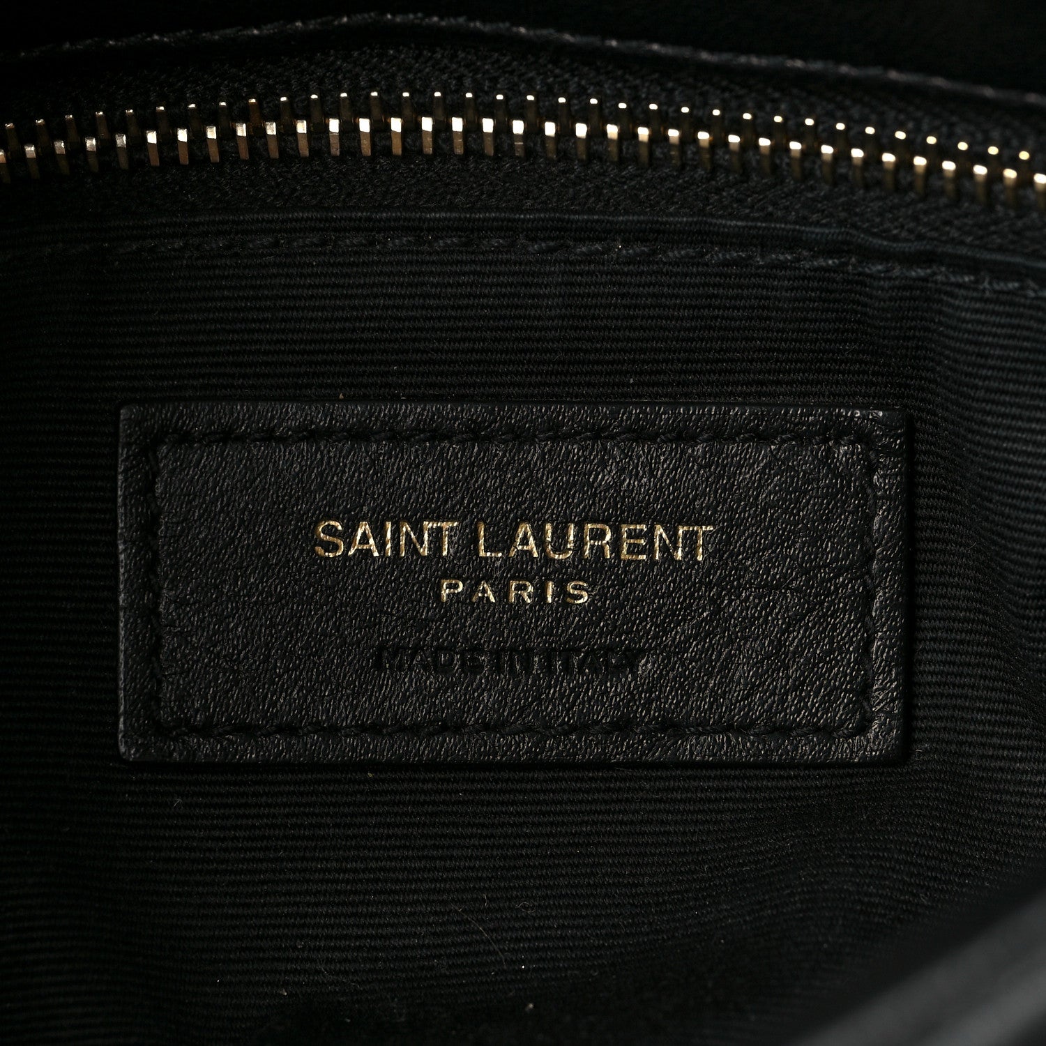Saint Laurent Lambskin Quilted Small Loulou Puffer Monogram Chain Satchel Black 5 of 5