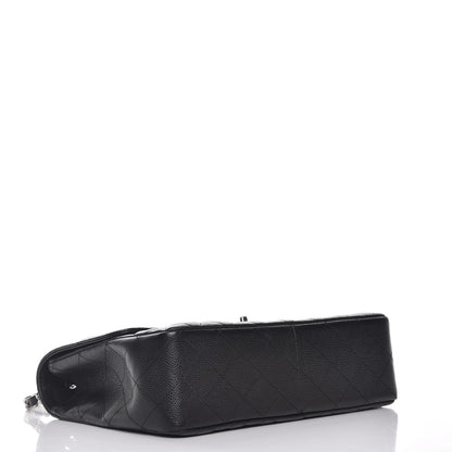Chanel Caviar Quilted Jumbo Single Flap Black 5 of 9