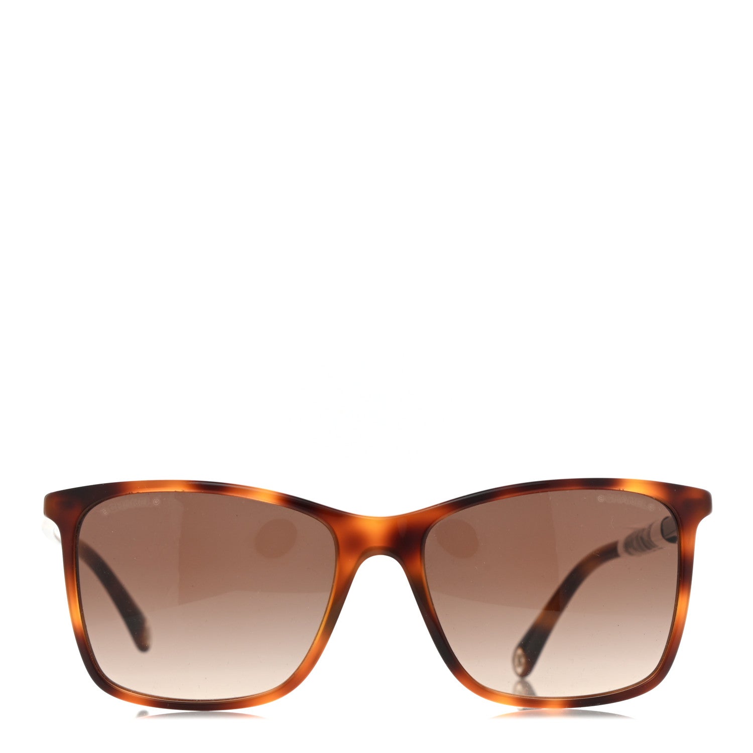 Chanel Acetate Square Sunglasses 5447 Tortoise 2 of 7