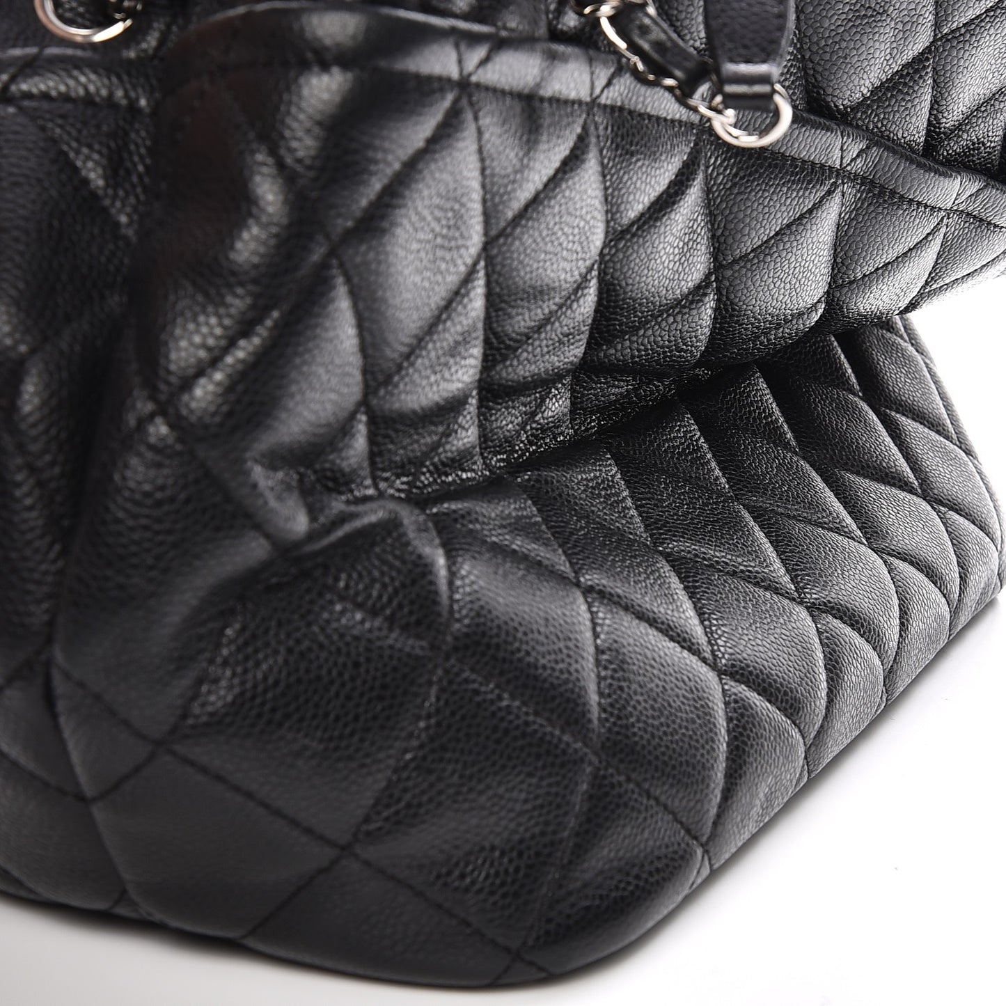 Caviar Quilted Timeless CC Soft Tote Black