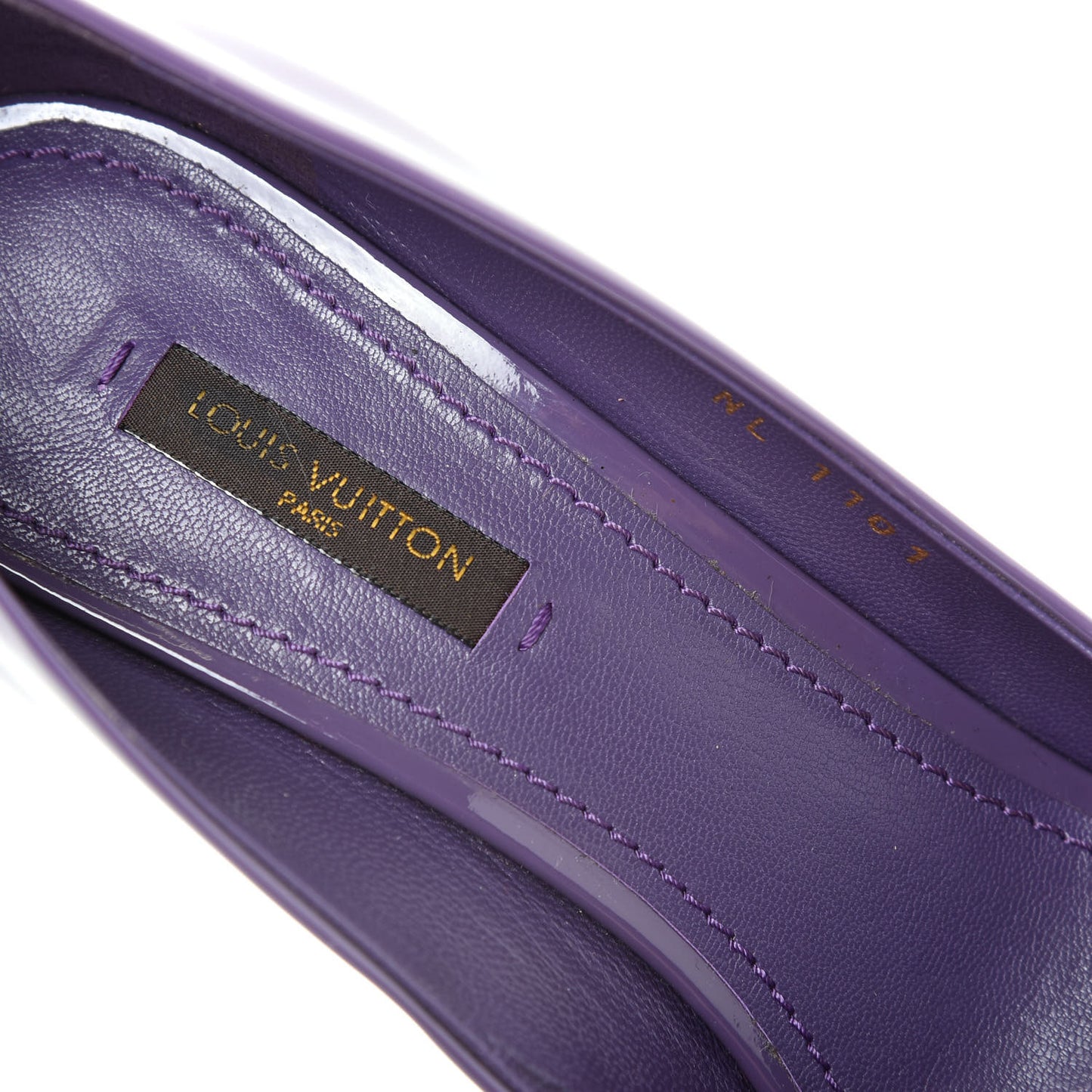 Patent Calfskin Oh Really Peep Toe Pumps 37 Violet