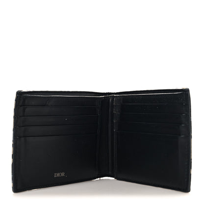 Christian Dior Oblique Bi-Fold Wallet Blue 5 of 6