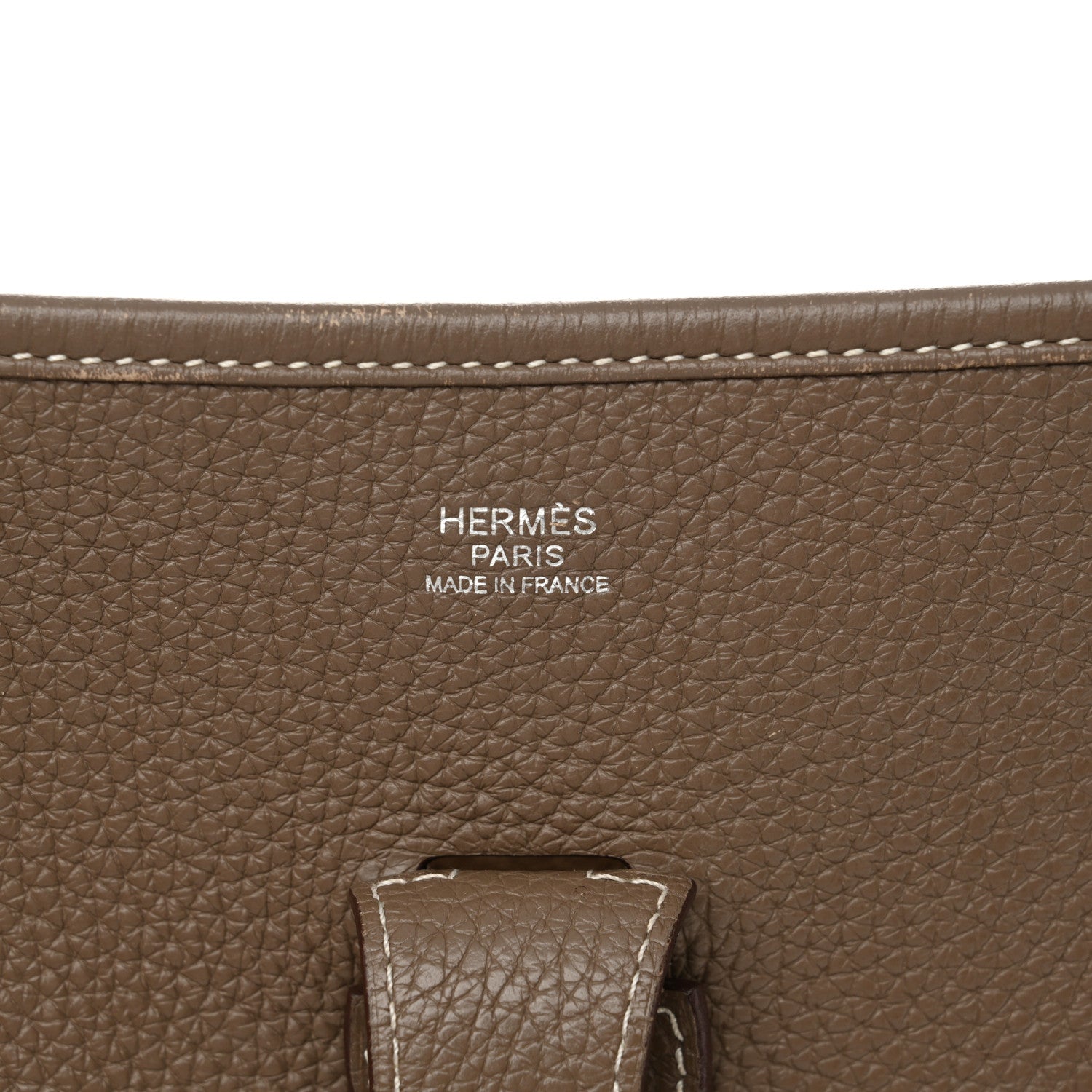Hermes Taurillon Clemence Evelyne III PM Etoupe 6 of 15