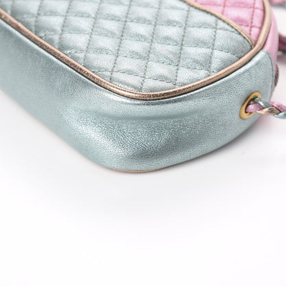 Gucci Laminated Nappa Trapuntata Mini Zumi Dome Shoulder Bag Rosa Lago Rame 8 of 8