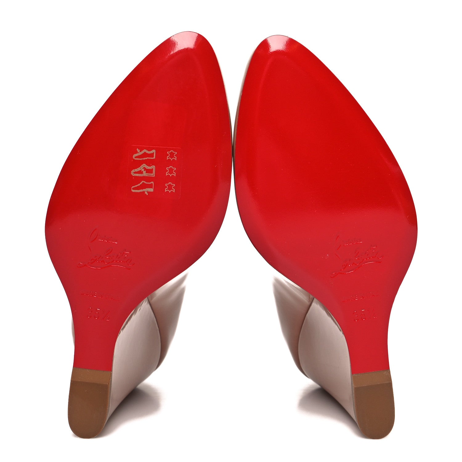 Christian Louboutin Patent Tanja 100 35.5 Beige 5 of 7