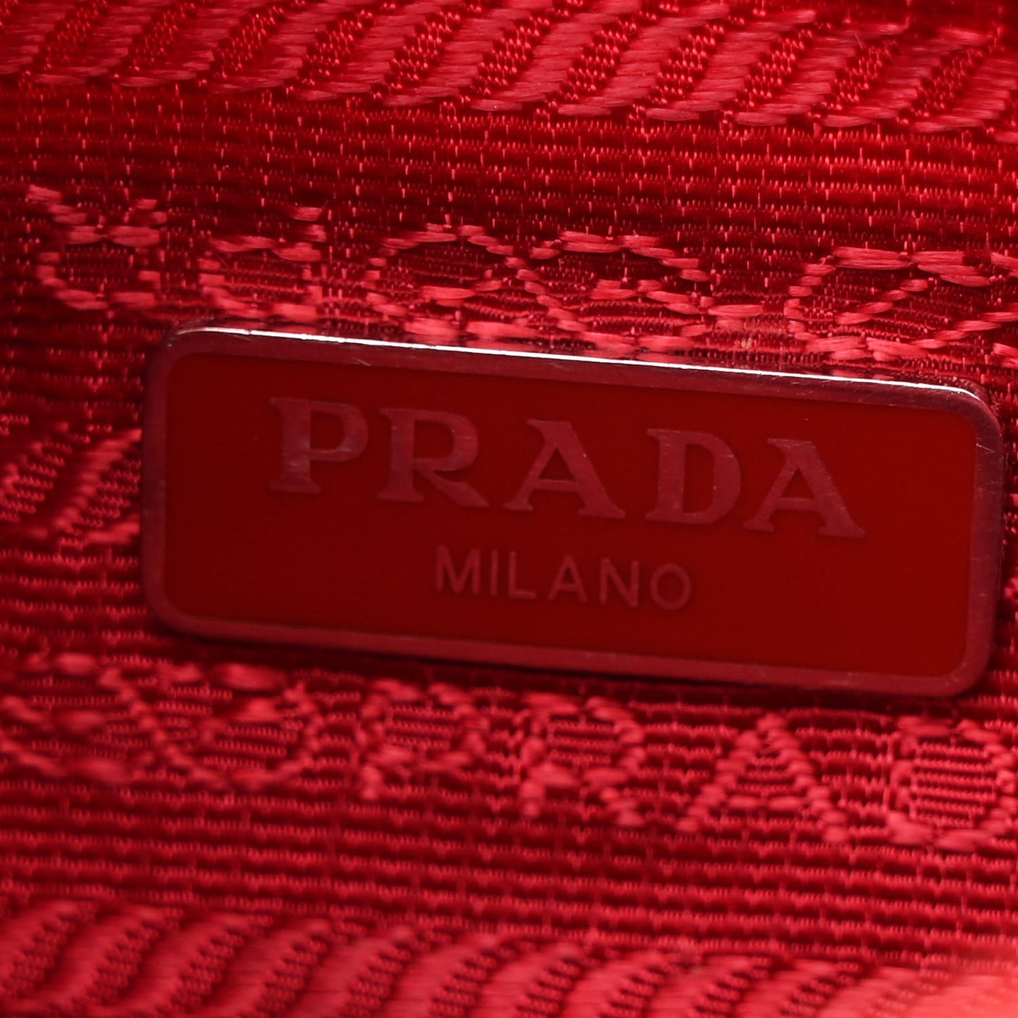 Tessuto Nylon Mini Re-Edition 2000 Bag Rosso