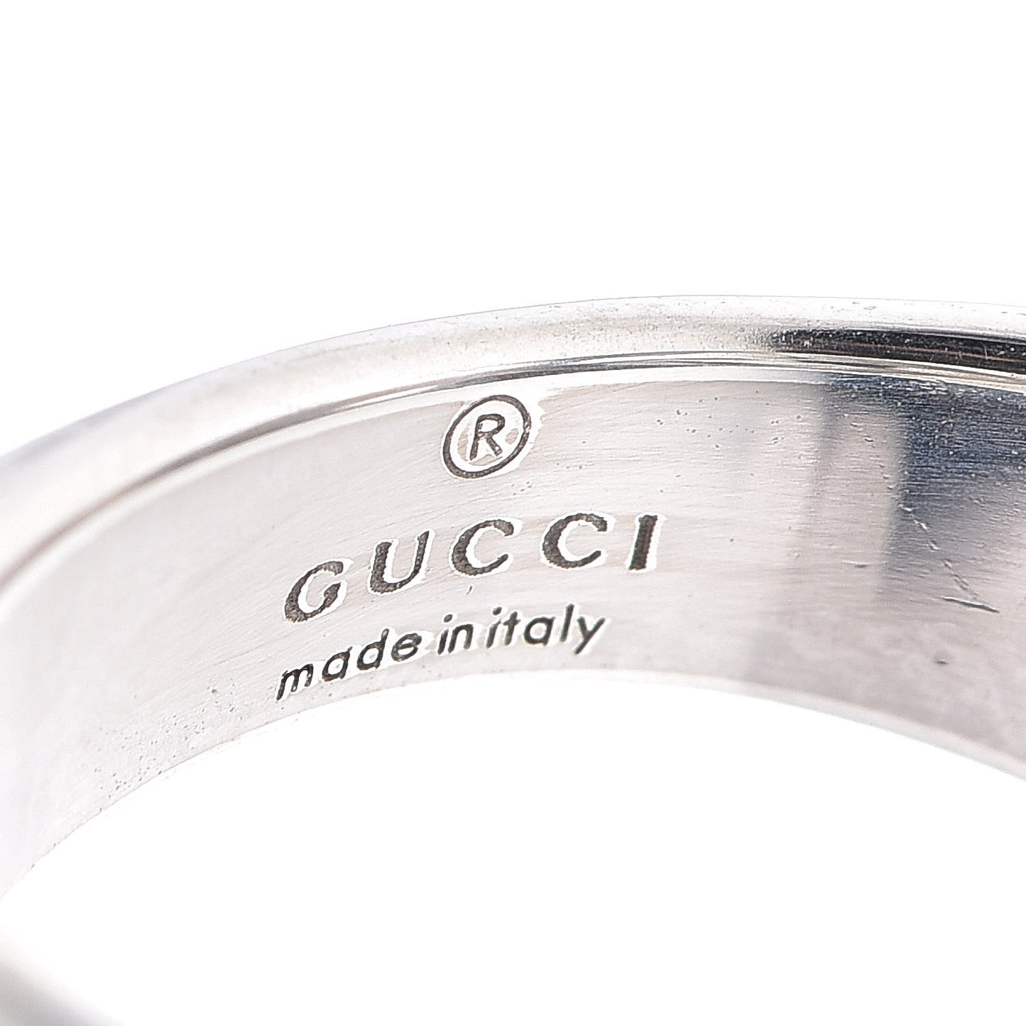Sterling Silver Interlocking G Signet Ring 52 6