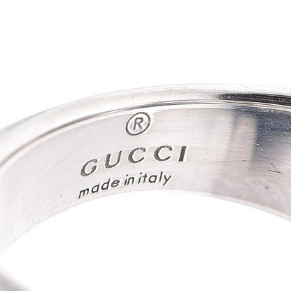 Gucci Sterling Silver Interlocking G Signet Ring 52 6 6 of 6