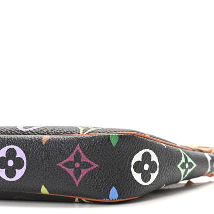 Louis Vuitton Monogram Multicolor Pochette Accessories Black 9 of 10