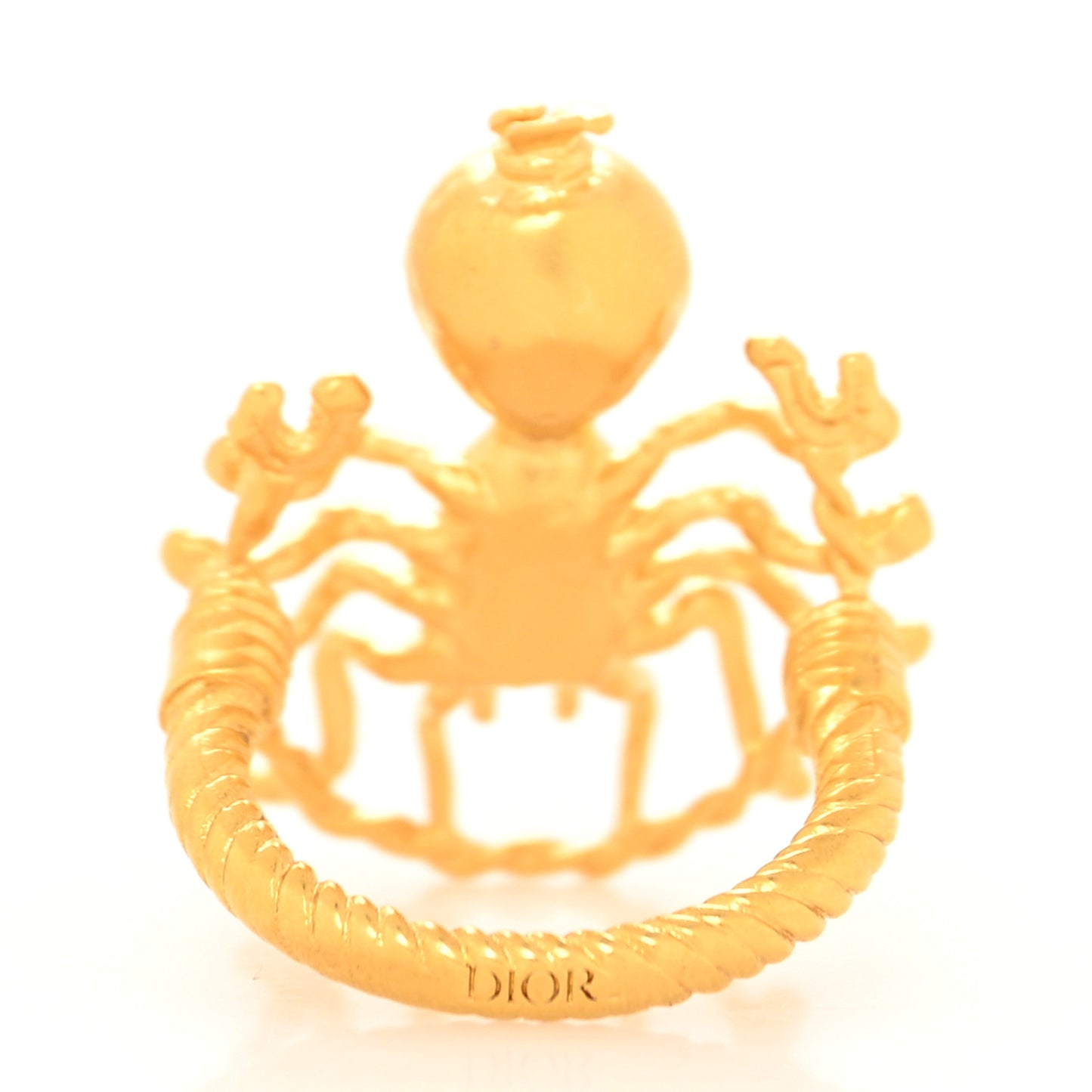 Metal Mille Fleurs De Dior Ring Gold