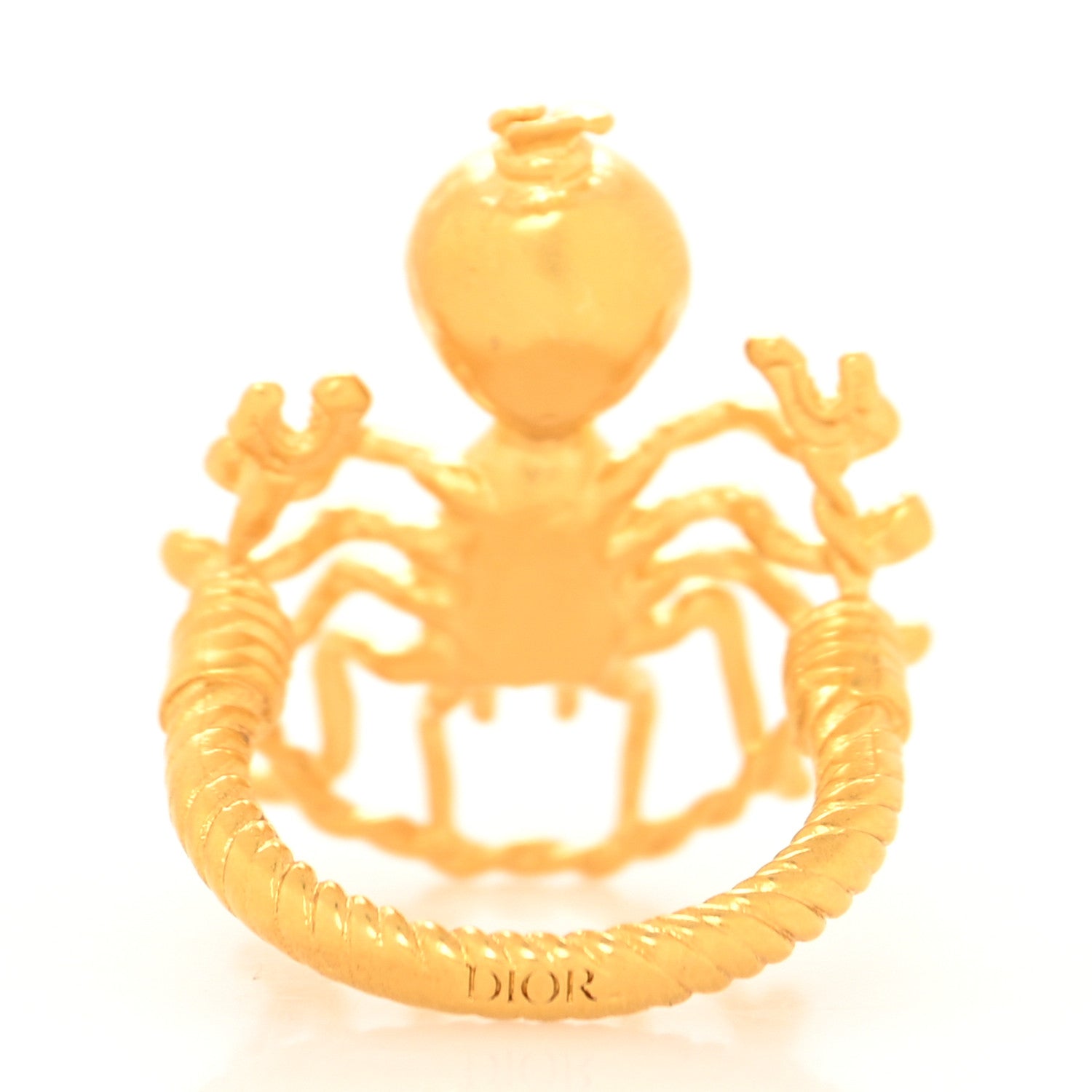 Christian Dior Metal Mille Fleurs De Dior Ring Gold 3 of 4