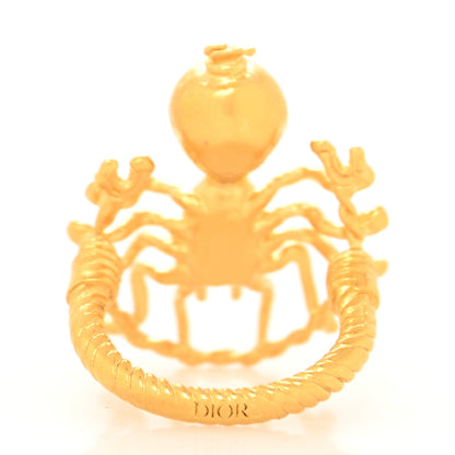 Christian Dior Metal Mille Fleurs De Dior Ring Gold 3 of 4