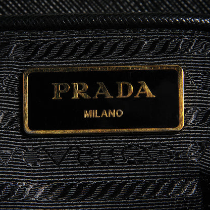 Prada Saffiano Lux Extra Large Galleria Double Zip Tote Black 6 of 10