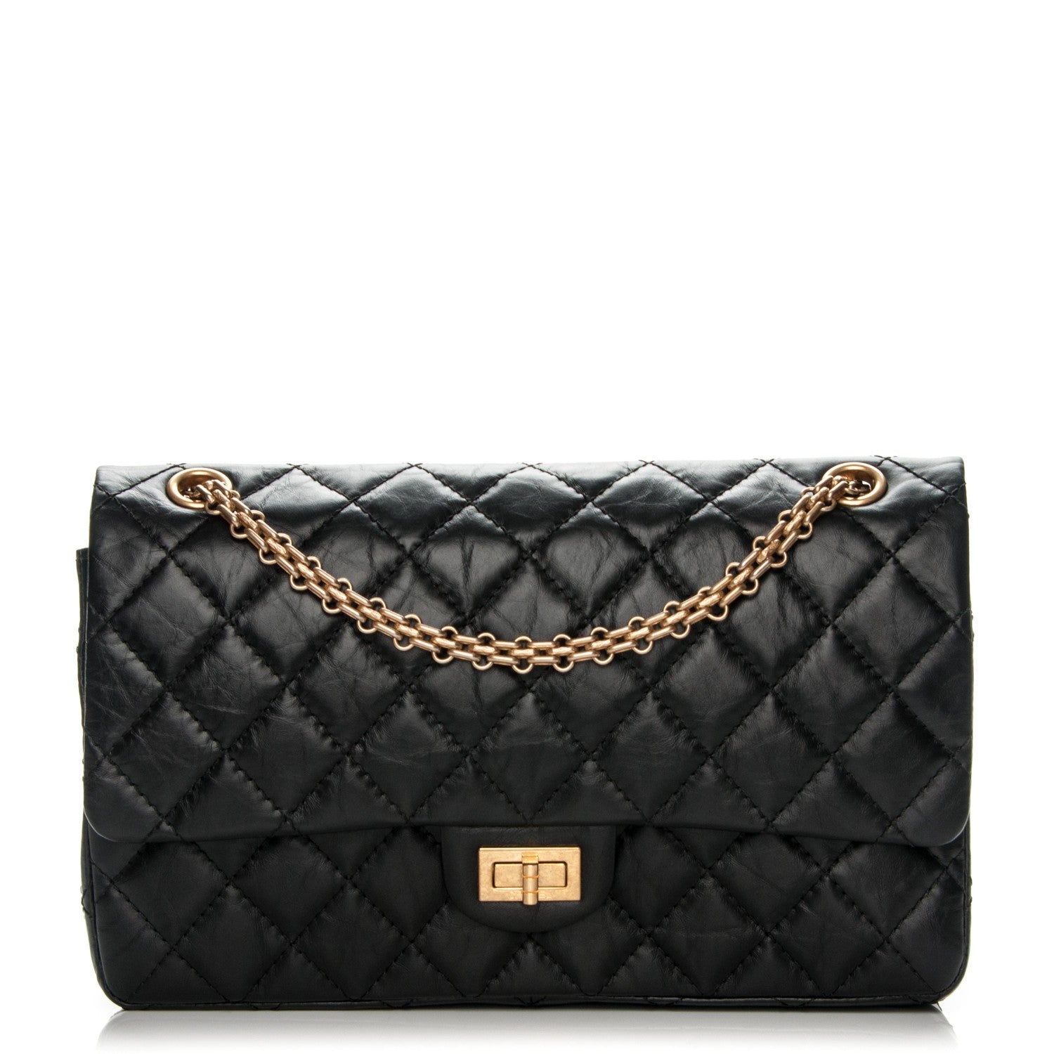 Chanel Aged Calfskin Quilted 2.55 Reissue 226 Flap Black 1 of 7