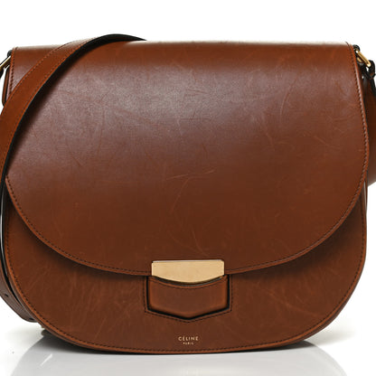 Celine Supersoft Calfskin Medium Trotteur Caramel 9 of 11