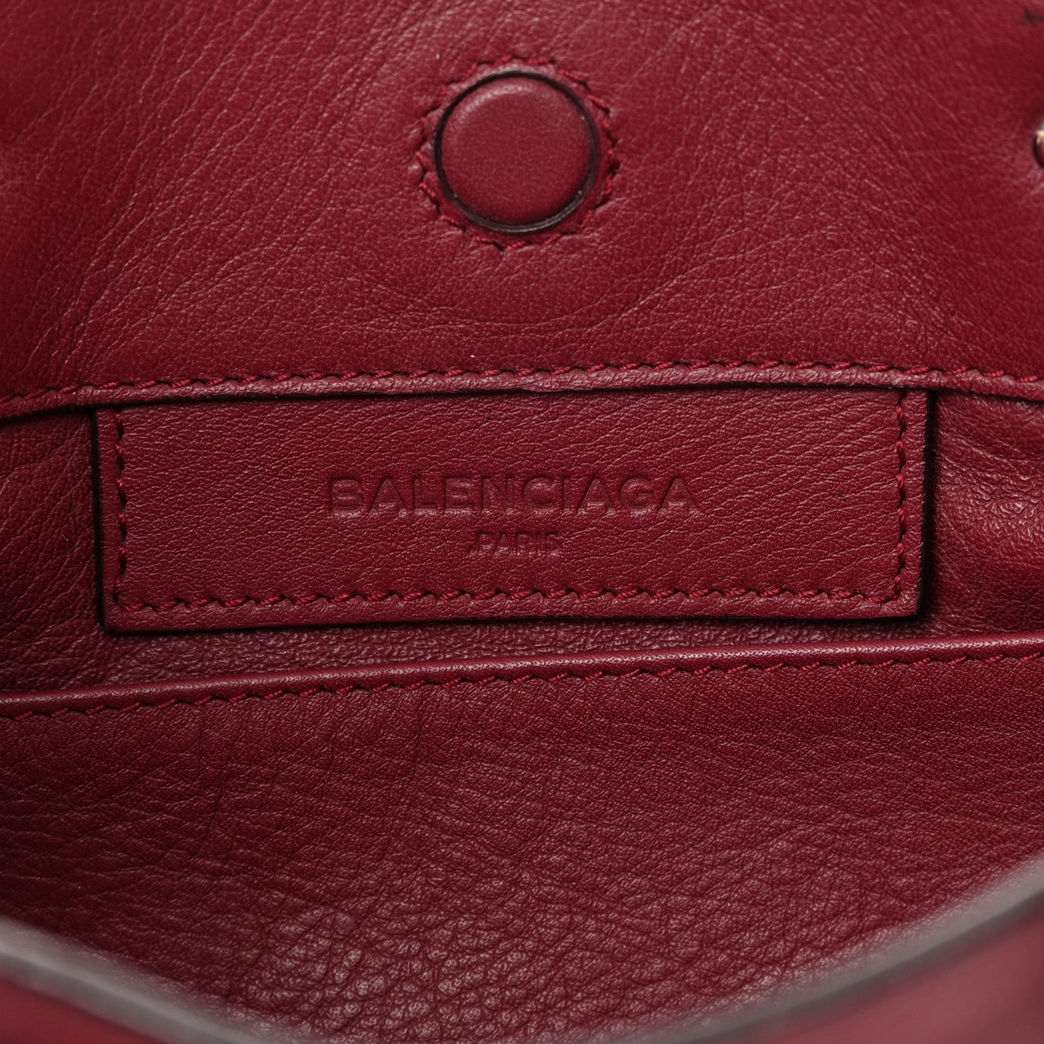 Balenciaga Veau Papier Mini A4 Zip Around Tote Rouge Aubergine 6 of 15