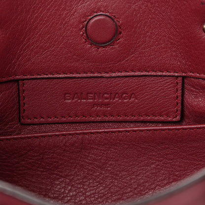 Balenciaga Veau Papier Mini A4 Zip Around Tote Rouge Aubergine 6 of 15