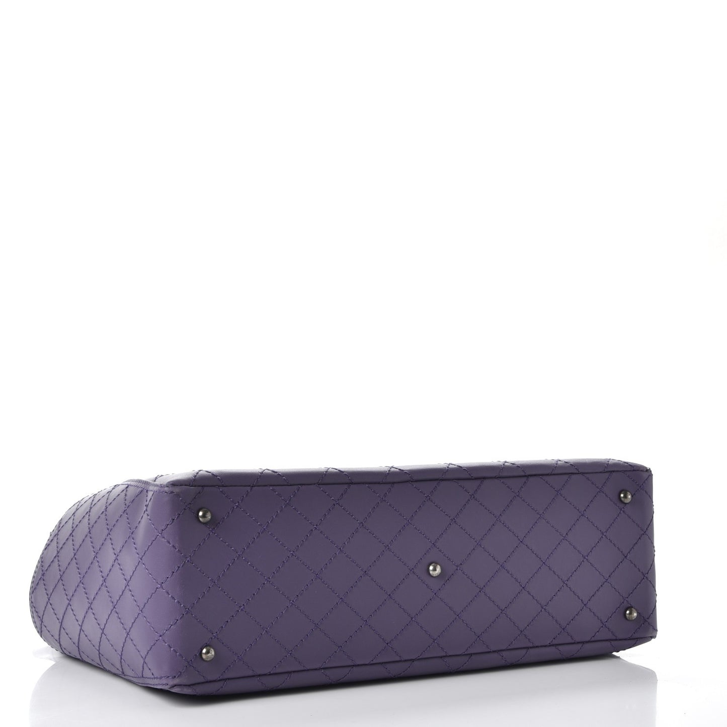 Calfskin CC Pocket Tote Purple
