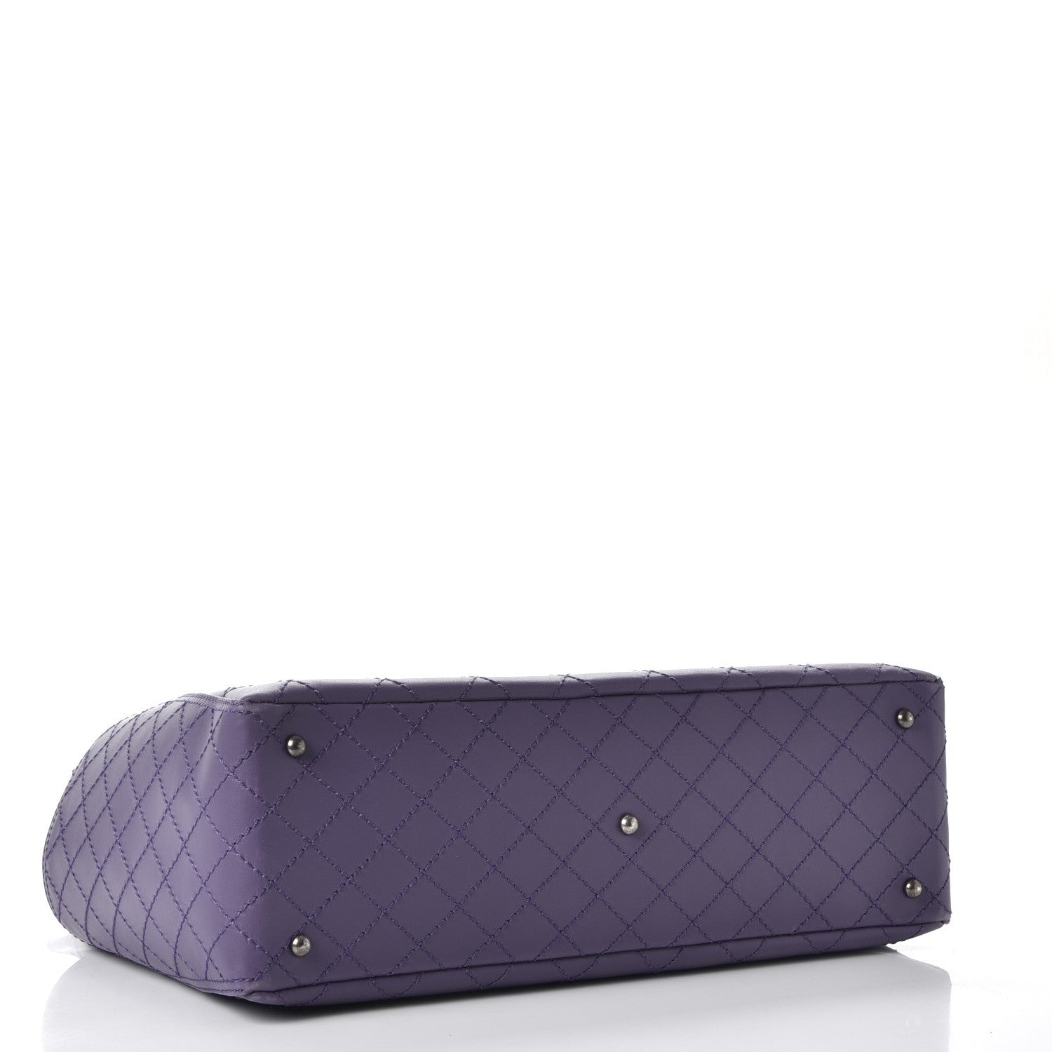Chanel Calfskin CC Pocket Tote Purple 5 of 9