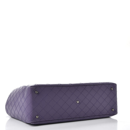 Chanel Calfskin CC Pocket Tote Purple 5 of 9