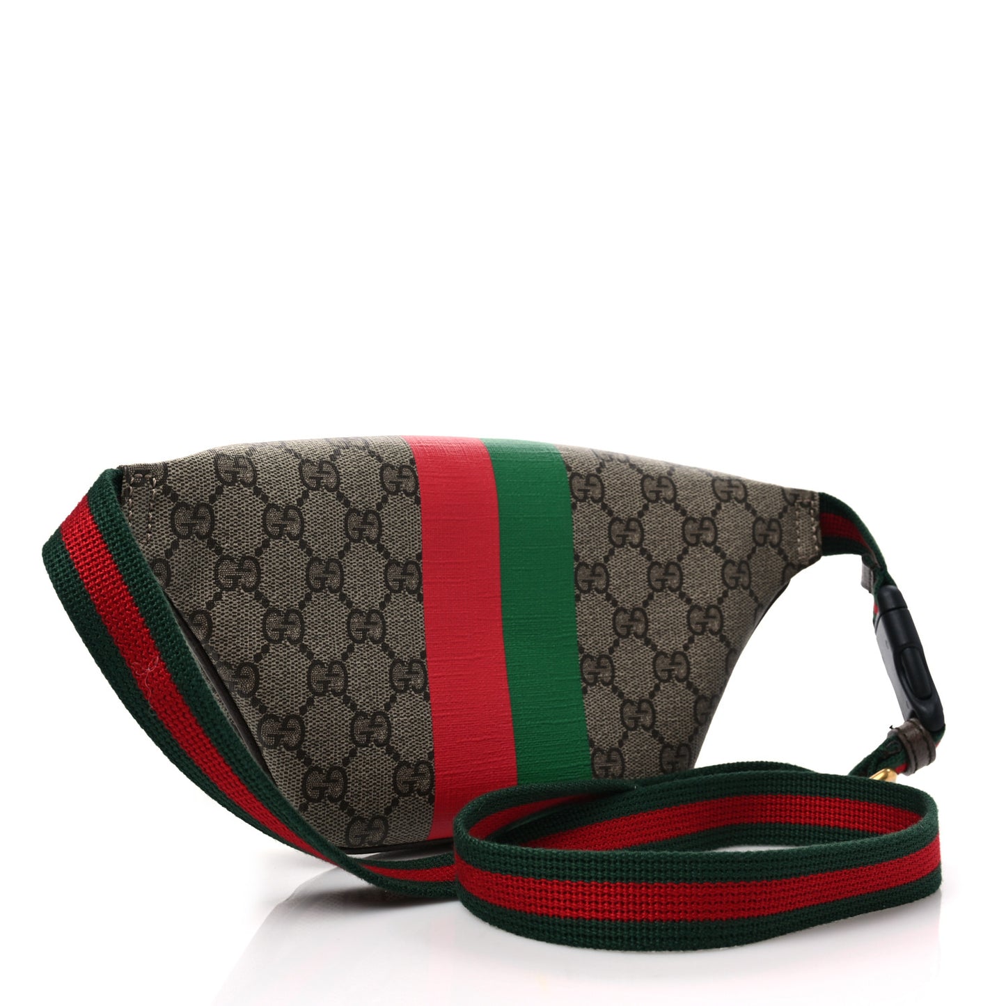 GG Supreme Monogram Textured Dollar Calfskin Gucci Tiger Belt Bag Beige Ebony Lobster Red New Shamarock New Acero