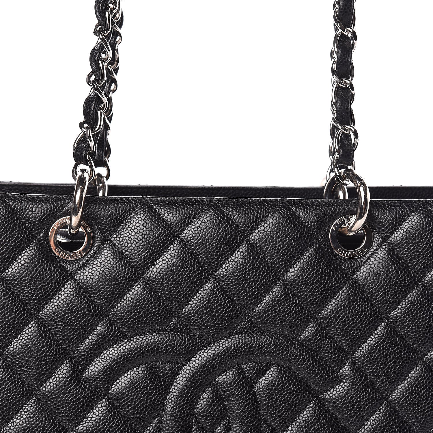 Chanel Caviar Quilted Grand Shopping Tote GST Black 10 of 11