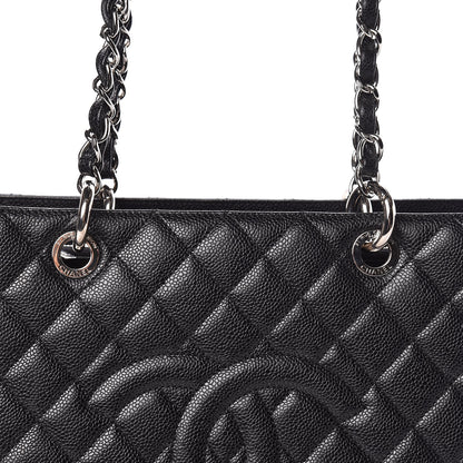 Chanel Caviar Quilted Grand Shopping Tote GST Black 10 of 11