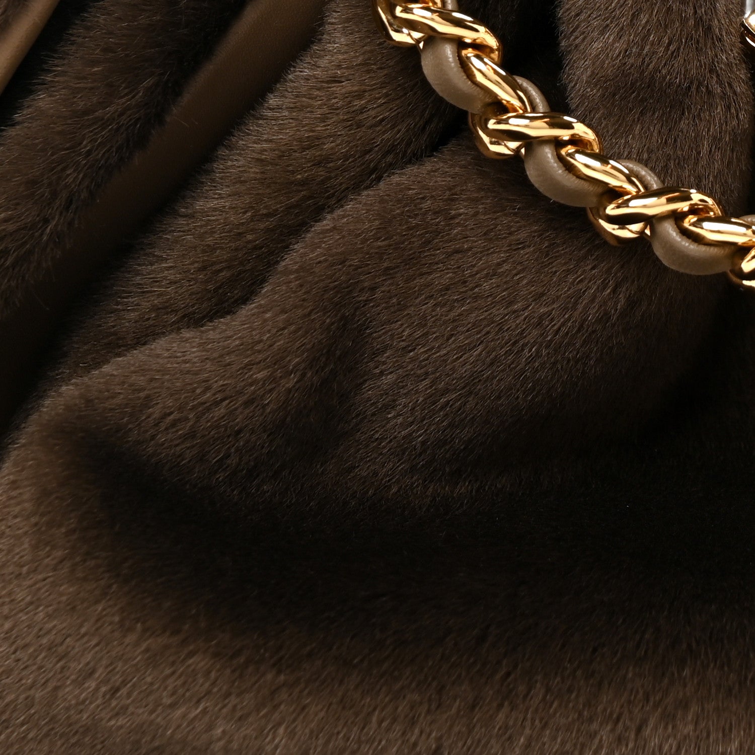 Chanel Pony Hair Mini Chanel 25 Handbag Dark Khaki 14 of 19