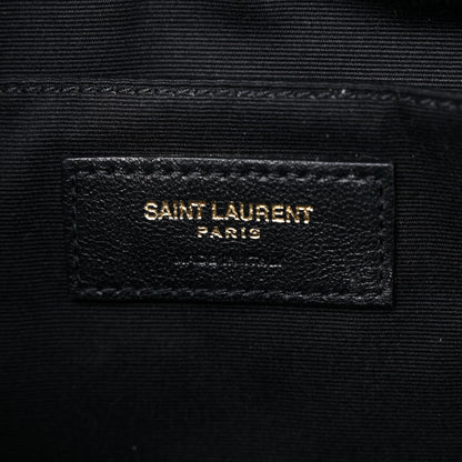Saint Laurent Calfskin Matelasse Monogram Lou Camera Bag Dark Latte 6 of 11