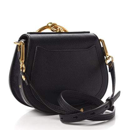 Chloe Calfskin Suede Small Constellation Studs Nile Bracelet Bag Black 3 of 9