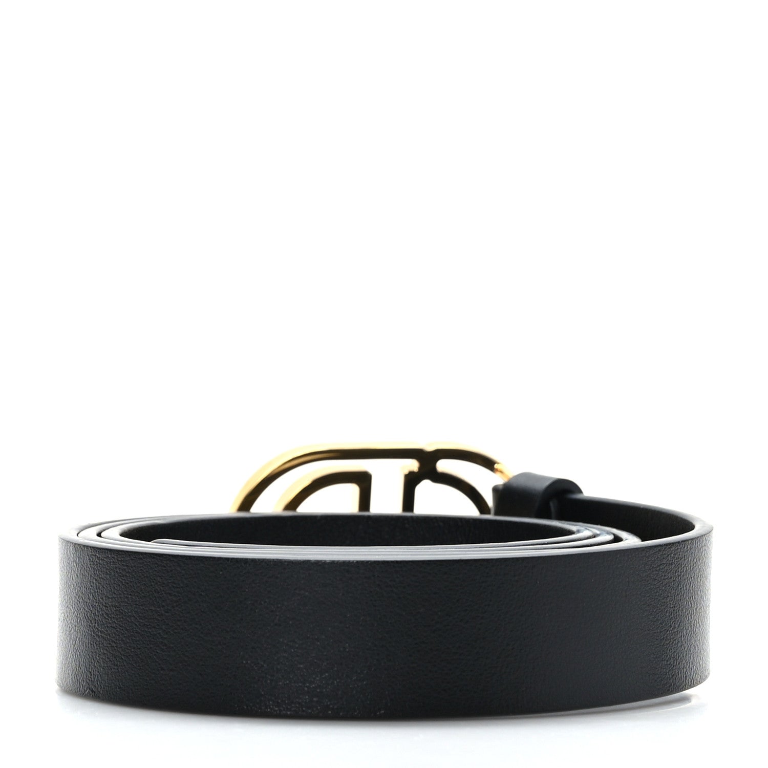 Christian Dior Calfskin 30 Montaigne Cut-Out CD Belt 85 34 Black 3 of 6