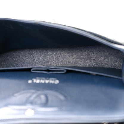 Chanel Patent Quilted Medium Double Flap Navy 5 of 14