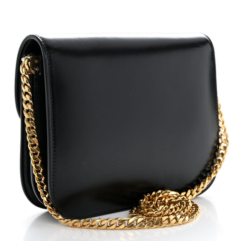 Shiny Calfskin College Triomphe Black