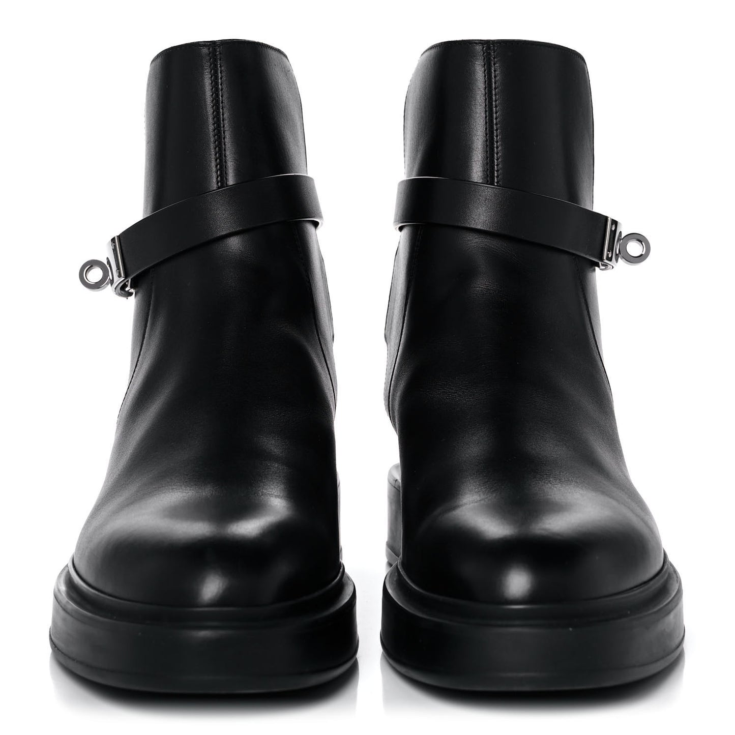 Calfskin Veo Ankle Boots 37 Black