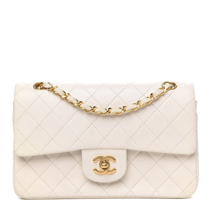 Chanel Lambskin Quilted Small Double Flap White 1 of 15