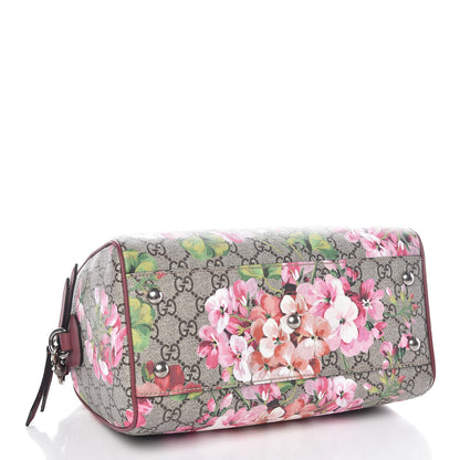 Gucci GG Supreme Monogram Blooms Small Boston Beige Multicolor Dry Rose 4 of 9
