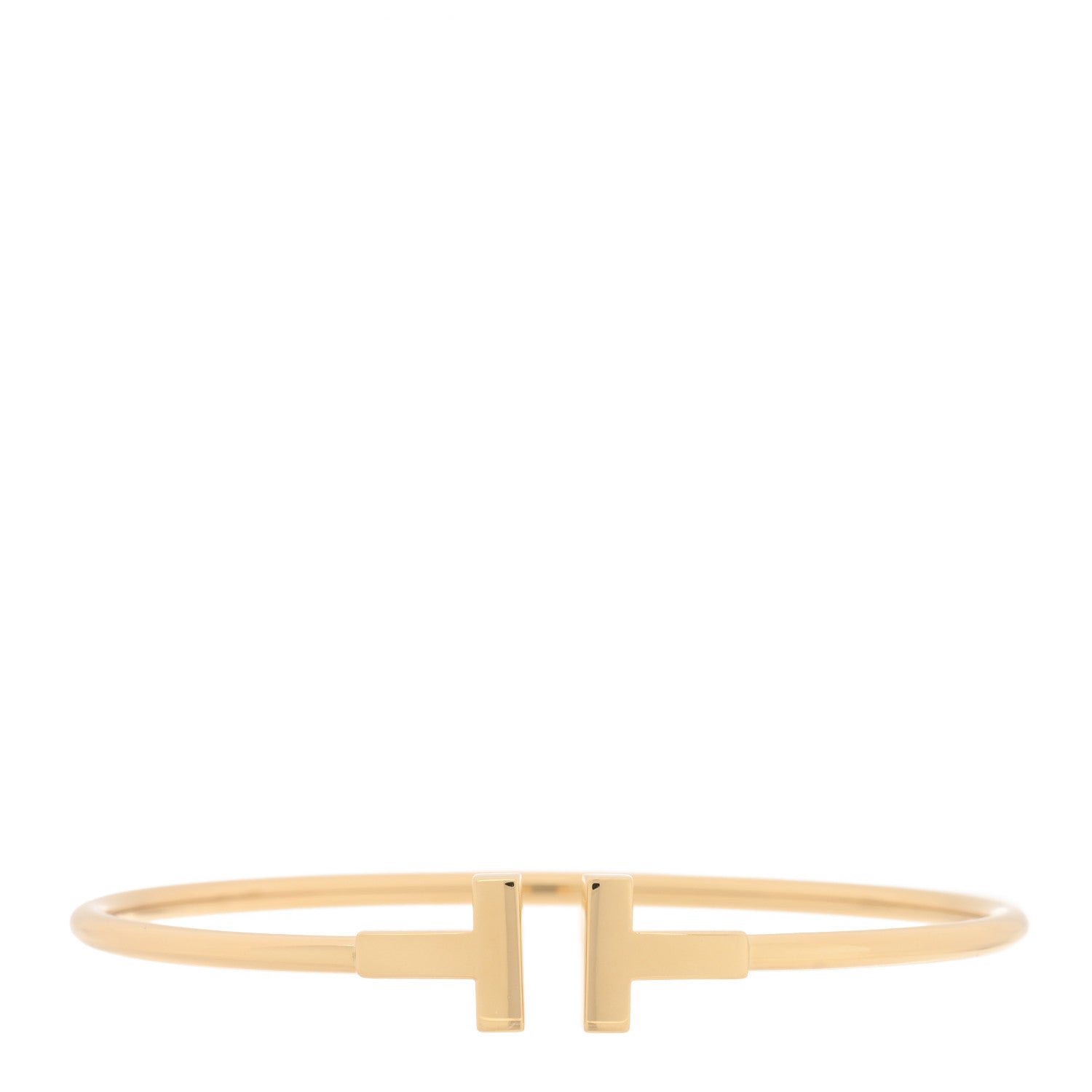 Tiffany 18K Yellow Gold T Wire Bracelet 1 of 3