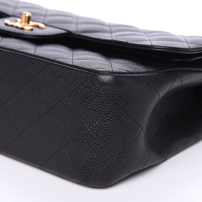 Chanel Caviar Quilted Jumbo Double Flap Black 9 of 13