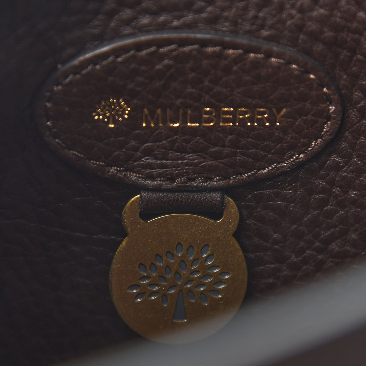 Natural Leather Small Bayswater Chocolate