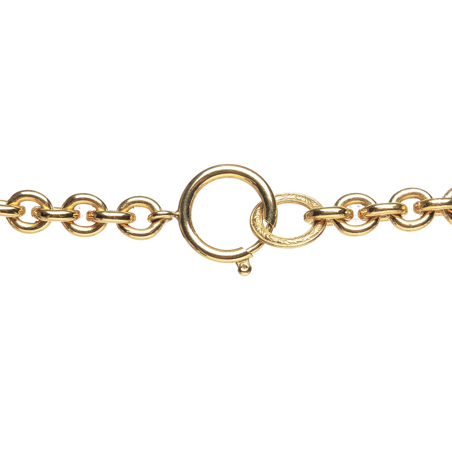 Chanel CC Necklace Gold Black 6 of 6